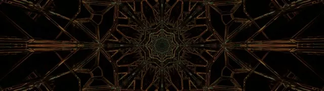 Dark Green Copper Neon Tunnel Screensaver 32:9 Super Ultrawide 60fps Vj Loop