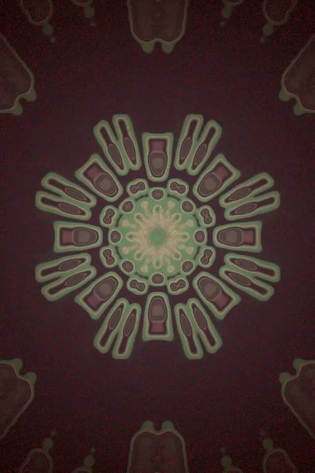 Neon Tunnel Radialni Cvetni Izbruh VJ Loop 2:3 Foto Portret 60fps Ohranjevalnik zaslona