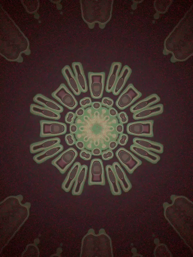 Neon Tunel Kaleidoskop Cvjetanje Vj Loop 3:4 iPad Portrait 60fps Screensaver