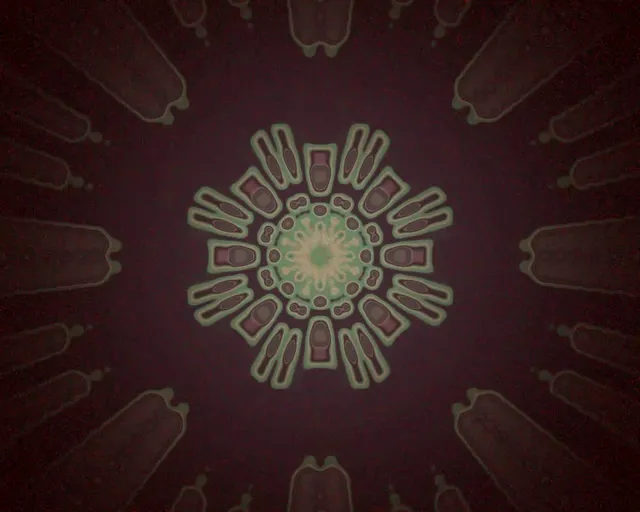 Neon Tunela Mandala Leherketa Vj Loop 5:4 Industriala 60fps Pantaila-babeslea