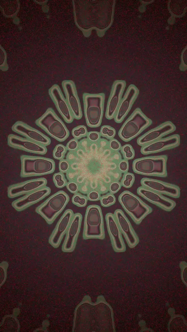 Neon Tunnel Mandala Kitörés VJ Loop 9:16 Reels 60fps Képernyővédő