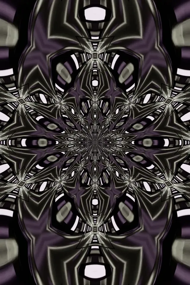 Neon Tunel Fraktál Kaleidoskop Šetrič Obrazovky 2:3 Foto Portrét 60fps VjLoops