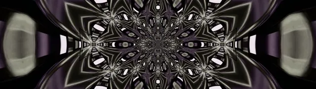 Fraktalni Kaleidoskop Neonski Predor 32:9 Super Ultraširok 60fps Ohranjevalnik Zaslona VJLoops