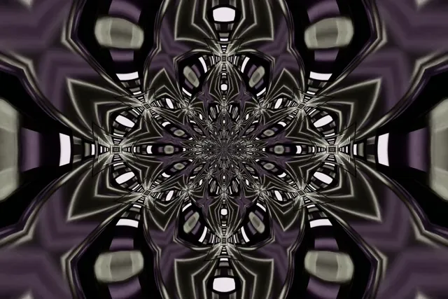 VJLoops Mandala Caleidosgop Twnnel Neon 3:2 surface 60fps sgrin arbedwr