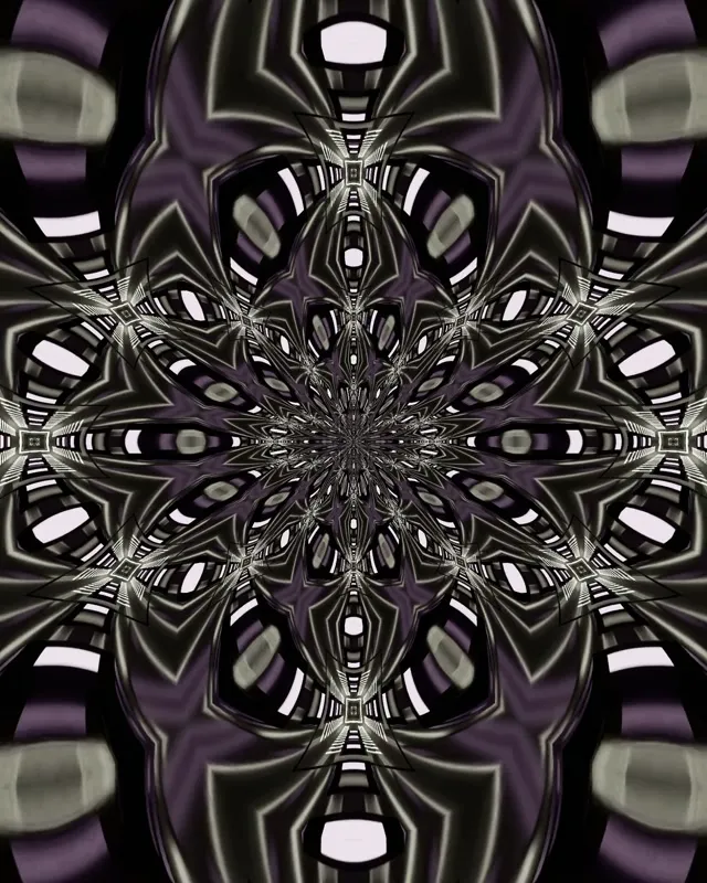 Neon Tunnel Fractal Kaleidoscope Burst VJ Loop 4:5 Instagram 60fps Screensaver