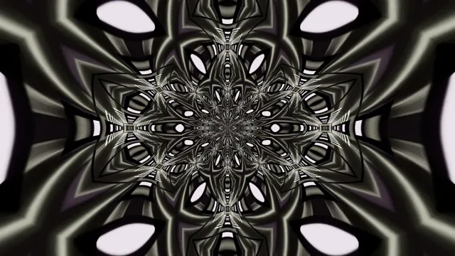 Sötét Mandala Neon Alagút 4K UHD 60fps Képernyővédő PC VjLoops