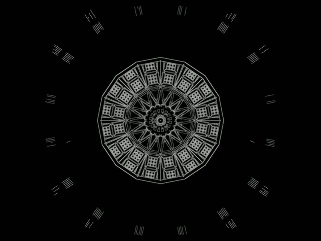 Neon Tunel Kalejdoskop Mandala VJ Loop 4:3 Klasičen 60fps Ohranjevalnik Zaslona