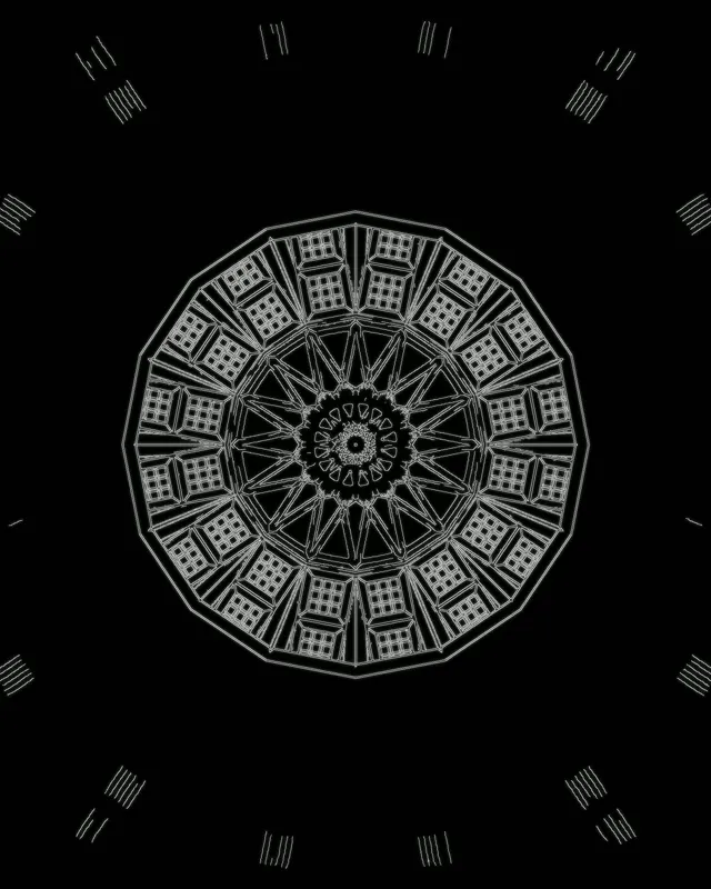 Tunel Neon Calidoscop Explozie Stele VJ Loop 4:5 Instagram 60fps Screensaver