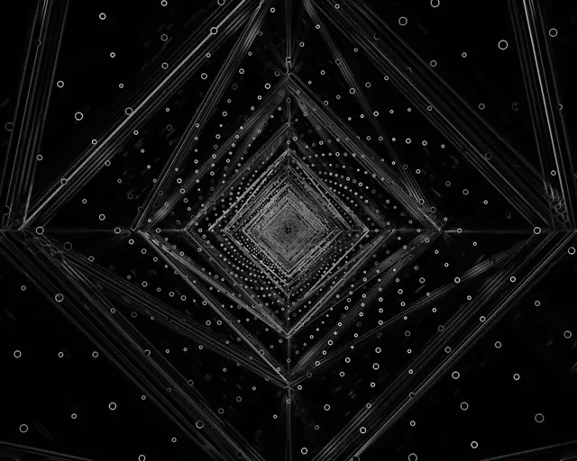 نفق نيون داكن 5:4 صناعي 60fps حافظة الشاشة VJ Loop كمبيوتر محمول