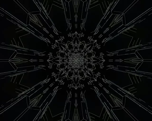 نفق النيون المظلم هندسي حافظة الشاشة 5:4 صناعي 60fps Vj loop