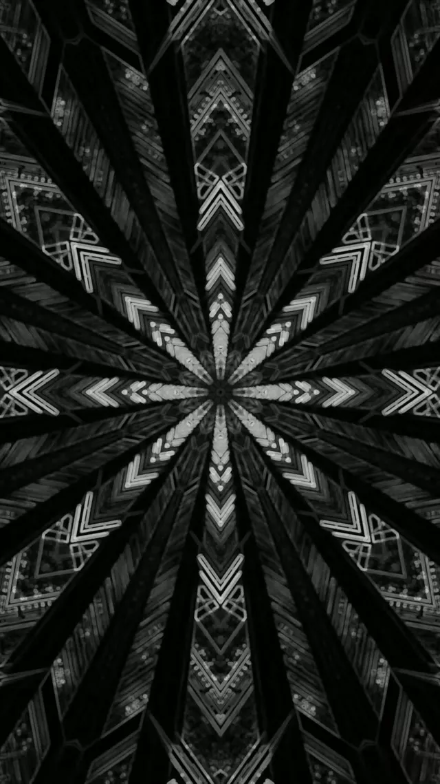 Dark Neon Tunnel Mandala Screensaver 60fps 9:16 Reels Vj Loop