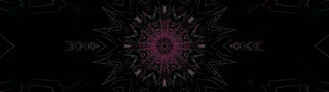 Neono Tunelis Rožinis Fraktalinis Kaleidoskopas 32:9 Ultraplatus 60fps Ekrano Užsklanda VJ Loop