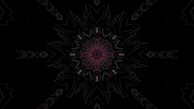 Dunkler Neon Tunnel Pink Mandala Bildschirmschoner 4K UHD 60fps VJ Loop