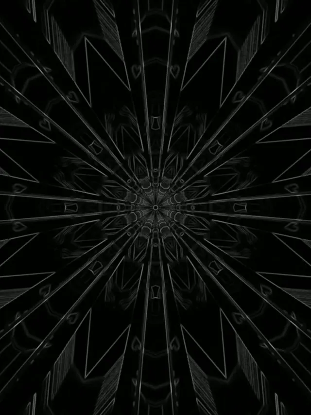 Neon Tunel Tamni Radijalni Prasak Screensaver 3:4 iPad Portrait 60fps Vj Loop