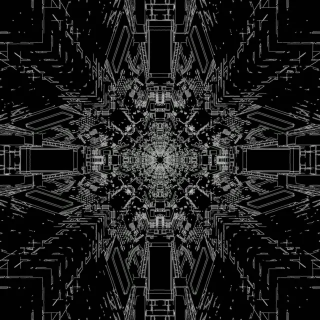 Neon Tunnel Cyber Mandala VjLoops 1:1 Vierkant 60fps Schermbeveiliging