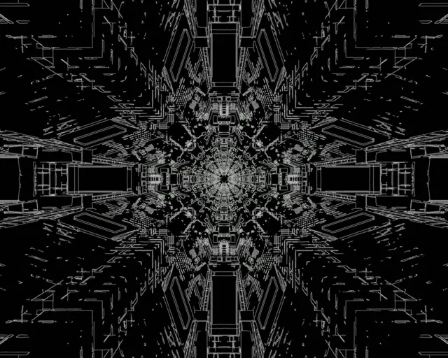 Neonowy Tunel Przemysłowy Kalejdoskop VjLoops 5:4 industrial 60fps Wygaszacz