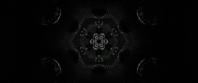 نفق نيون سداسي كاليدوسكوب VJ Loop 2.39:1 Cinemascope 60fps شاشة توقف