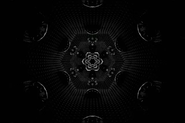 Neon Tunnel Fraktál Kaleidoszkóp 3:2 Surface 60fps Képernyővédő Vj Loop