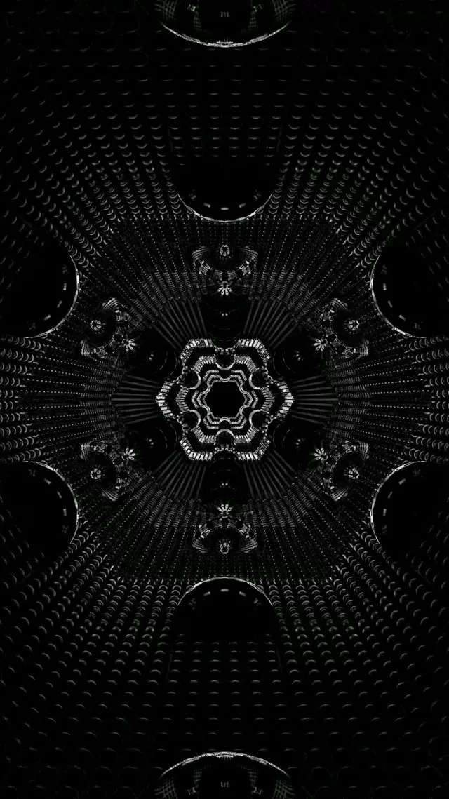 Neon Tunnel Fraktál Hatszög Vj Loop 9:16 Reels 60fps Képernyővédő