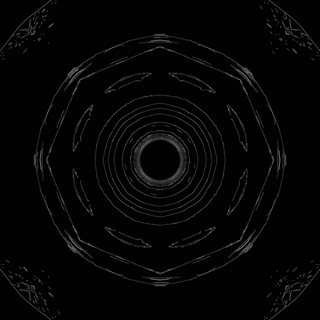 Neon Alagút Radiális Nyolcszög Örvény | Vj Loop | 1:1 Négyzet | 60fps | Képernyővédő