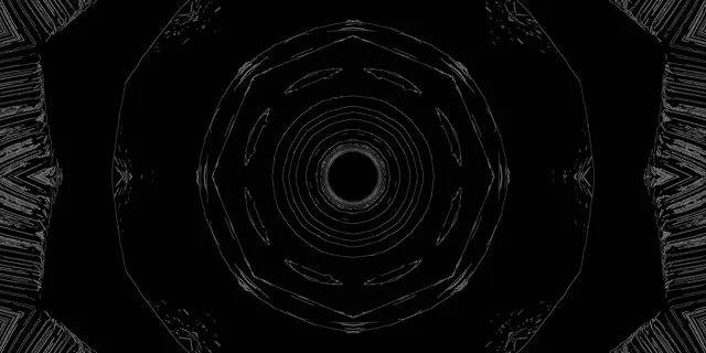 Neon Tunnel Radial Sol Vortex VJLoops 2:1 Univisium 60fps Skjermsparer