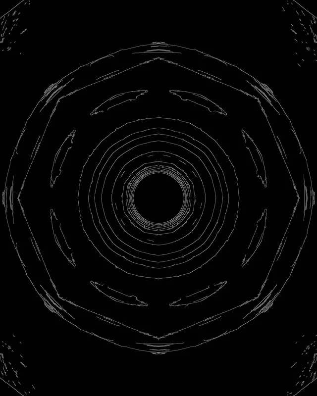 Neon Alagút Radiális Spirál VJ Loop 4:5 Instagram 60fps Képernyővédő