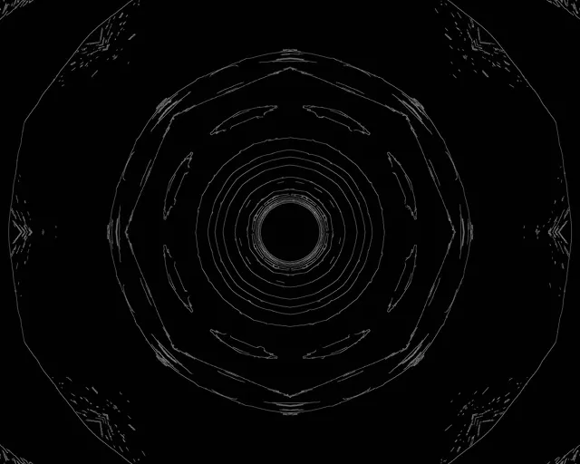 Neon Alagút Oktogon Örvény VJ Loop 5:4 Ipari 60fps Képernyővédő