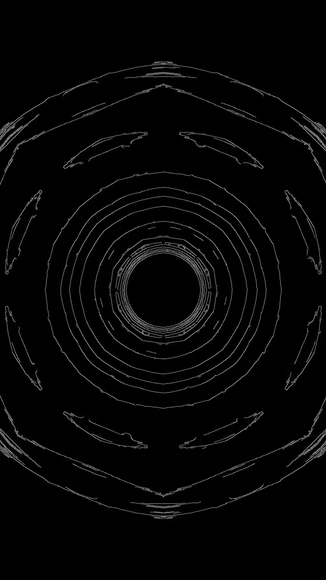 Neon Tunnel Concentric Ring Vortex | VJLoops | 9:16 Reels 60fps Hifadhi ya Skrini