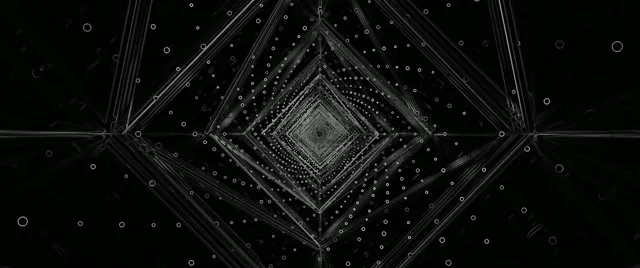 Donker Neon Tonnel Skermbeveiliging 60fps 2.39:1 Cinemascope VJLoops PC Skootrekenaar