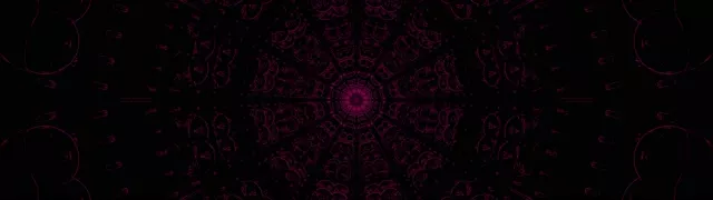 暗紫曼陀羅萬花筒 VJLoops - 抽象幾何運動背景