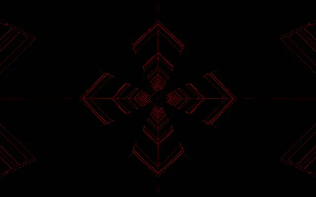 红色霓虹隧道箭头漩涡 VJ循环 60fps 16:10 Macbook 屏保