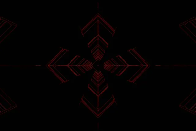 Red Neon Tunnel Arrow Cross VJ Loop 3:2 Surface 60fps Προστάσιας Οθόνης
