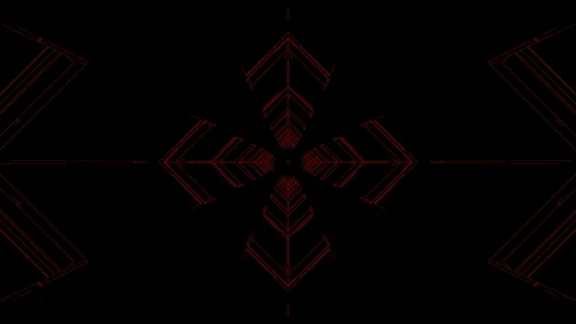 Twnnel Geometrig Coch Tywyll Sgrin Arbedwr 4K UHD 60fps Papur Wal Byw