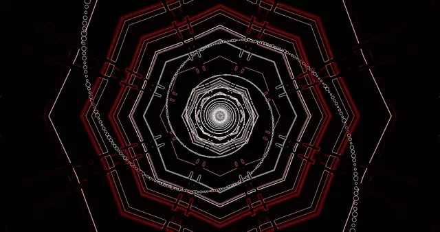 Koyu Kırmızı Heksagon Tünel Ekran Koruyucu 4K UHD 60fps Canlı Duvar Kağıdı