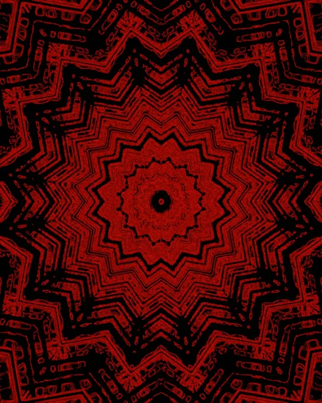 Neon Tunneli Punainen Tähti Kaleidoskooppi Vj Loop 4:5 Instagram 60fps Näytönsäästäjä