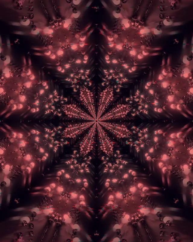 Tunel Neon Fractal Caleidoscop Explozie VJ Loop 4:5 Instagram 60fps Screensaver