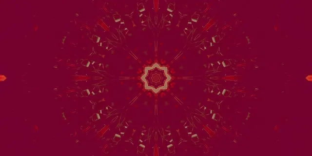 Đường Hầm Neon Sao Mandala VJLoops 2:1 Univisium 60fps Screensaver