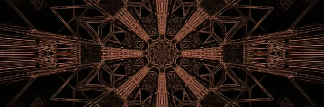 Tunnel Neon Frattale Croce Esplosione VjLoops 3:1 Triple Wide 60fps Screensaver