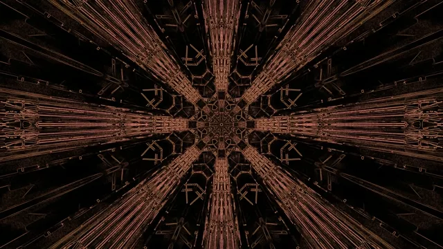 গাঢ় লাল নিয়ন টানেল স্ক্রিনসেভার 4K UHD 60fps VJLoops