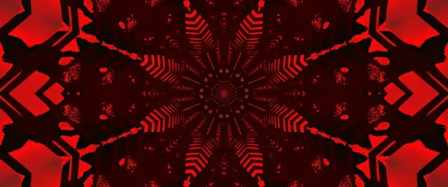 Punainen Neon Tunneli Tähti Pyörre Näytönsäästäjä 2.39:1 Cinemascope 60fps VJ Loop