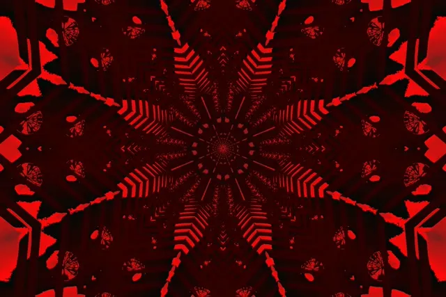 Red Neon Tunnel Star Vortex VJ Loop 3:2 Surface 60fps Προστάσιας Οθόνης