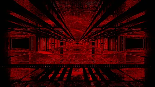 Red Neon Tunnel Screensaver 4K UHD 60fps VJ Loop PC