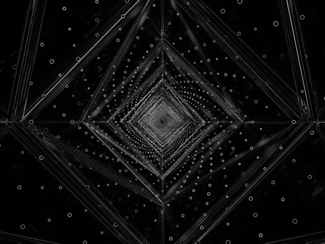 Túnel de Neó Acer Fosc Estalvi de Pantalla 4:3 Clàssic 60fps VJ Loop PC