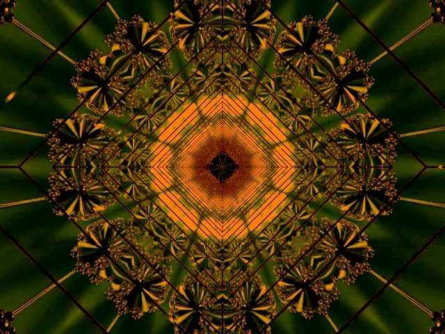 Terowong Neon Vorteks Berlian Oren Vj Loop 4:3 Classic 60fps Screensaver