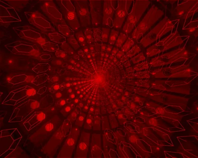 紅水晶霓虹燈隧道 VJ Loop 60fps 5:4 工業級螢幕保護程式