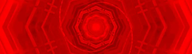 Roter Neon Tunnel Oktagon Wirbel VJ Loop 60fps 32:9 Super Ultrawide Bildschirmschoner