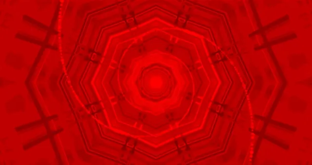 Diep Rooi Heks Tonnel Neon Skermbeskermer 4K UHD 60fps Beweging Agtergrond