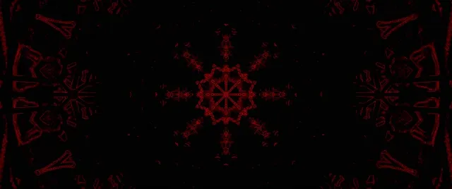 წითალი Fractal Kaleidoscope ნეონი ტუნელი VJLoops 2.39:1 60fps Screensaver