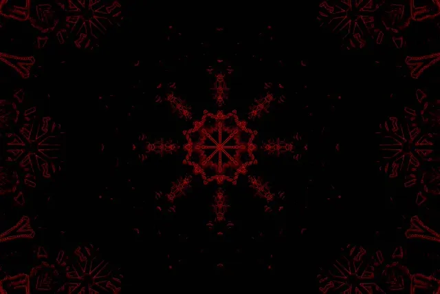 Vòrtex Caleidoscopi Túnel de Neó Vermell | 3:2 Surface 60fps Estalvi de Pantalla Loop