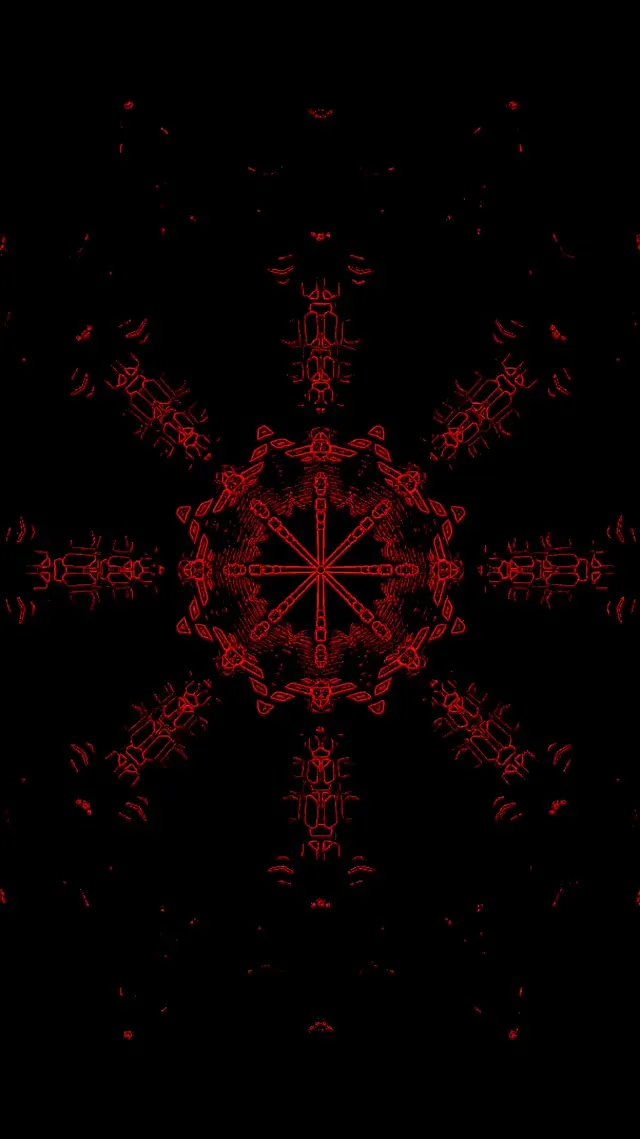 萬花筒霓虹隧道 VJ 迴圈 9:16 Reels 60fps 螢幕保護程式